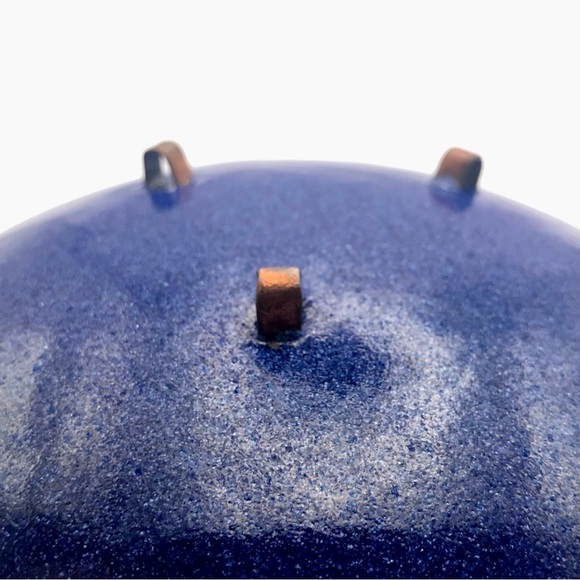 [vintage] Unsigned MCM Enameled Copper Footed Dish - Picture 11 of 14